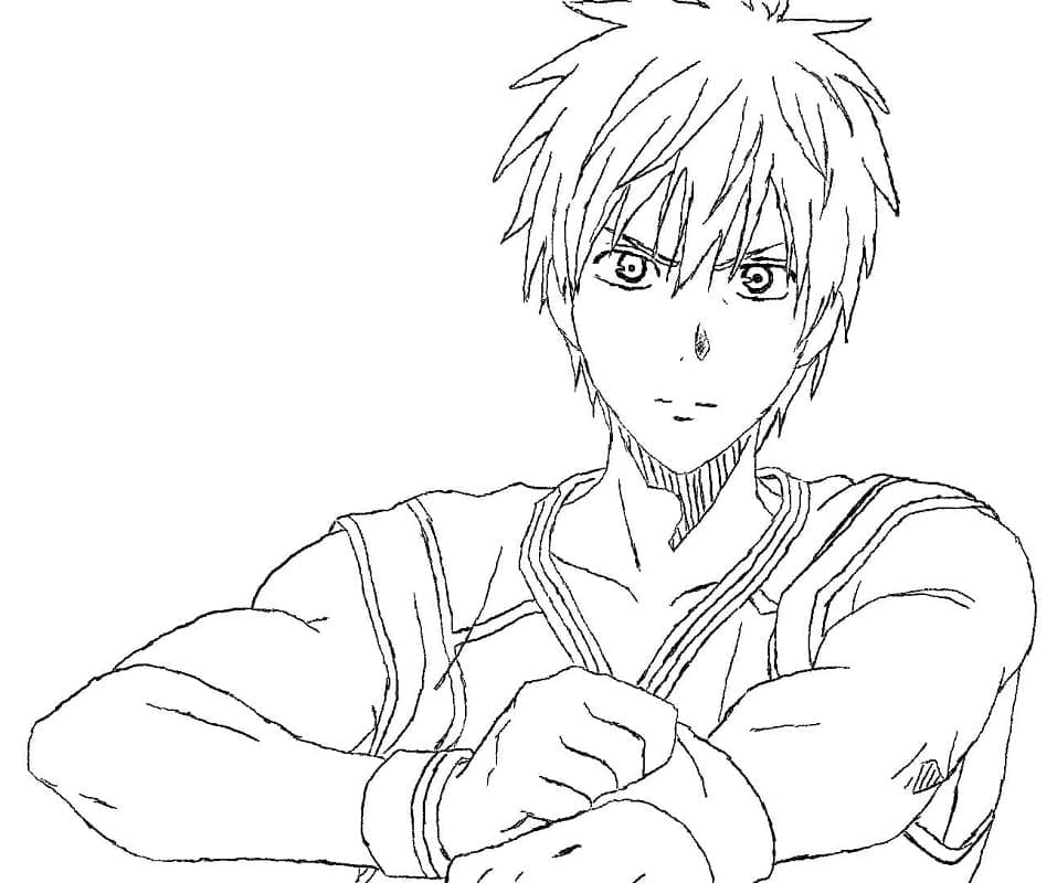 Tetsuya Kuroko is Cool coloring page