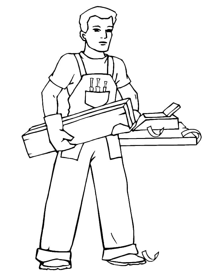 The Carpenter coloring page