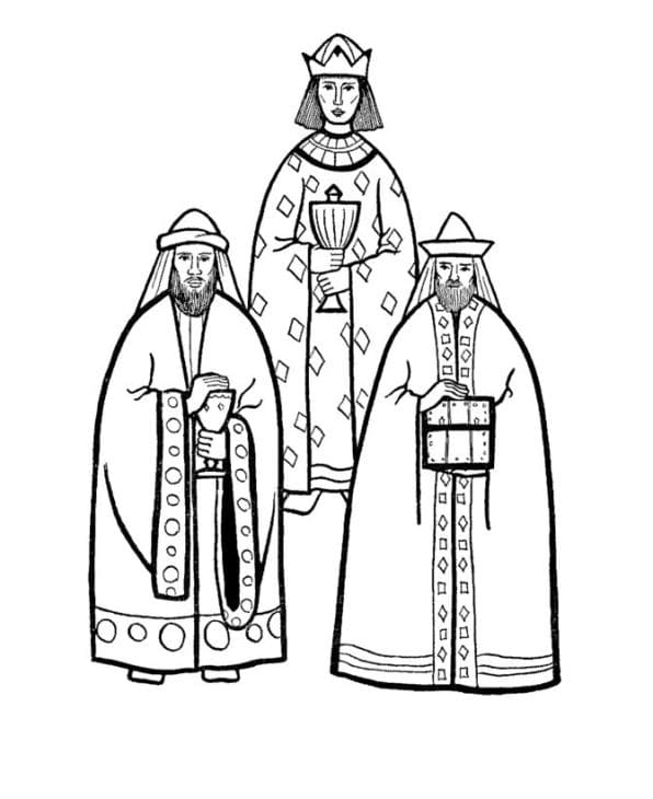 The Epiphany coloring page