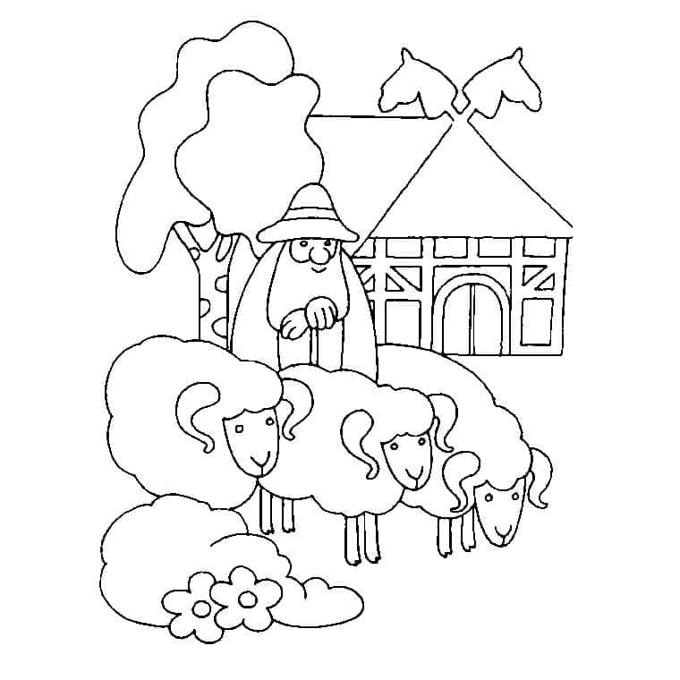 The Farm coloring page