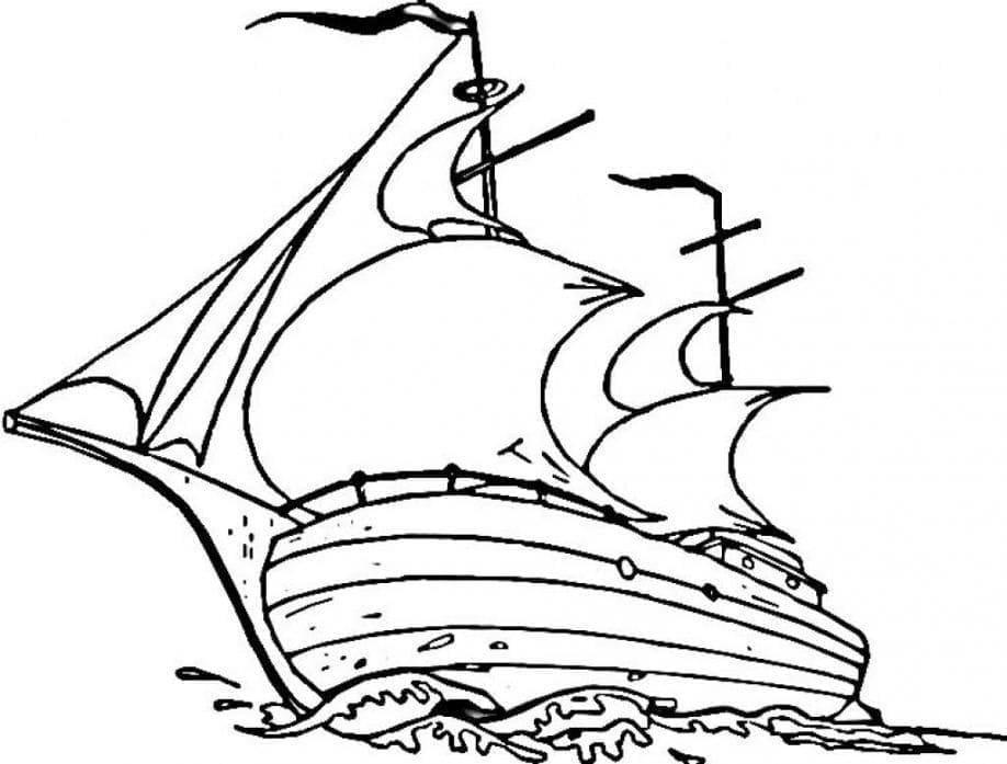 The Mayflower coloring page