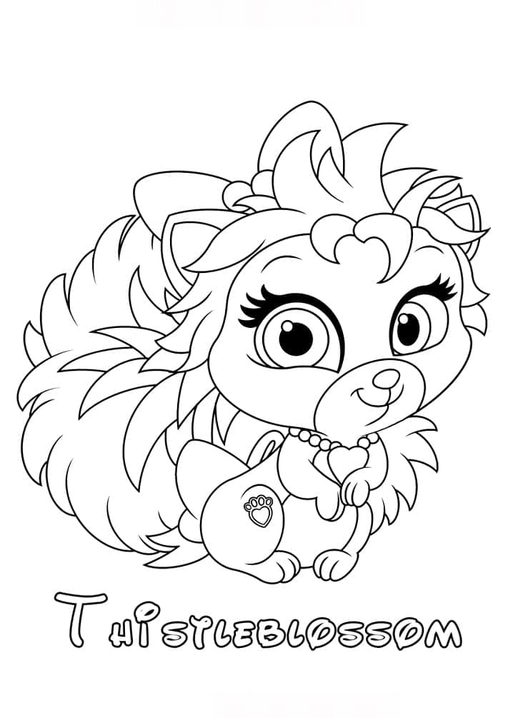 Thistleblossom from Palace Pets coloring page