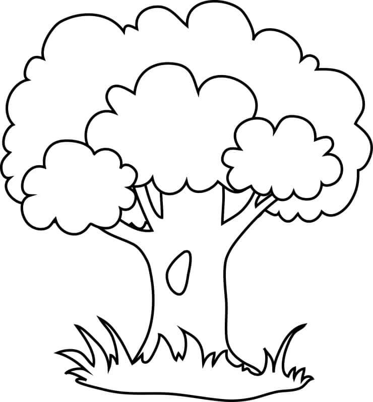 Tree In The Forest coloring page