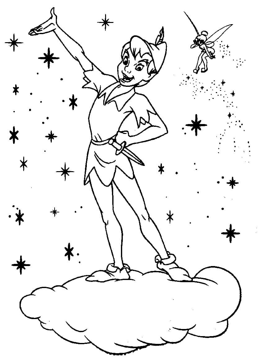 Very Cool Peter Pan coloring page