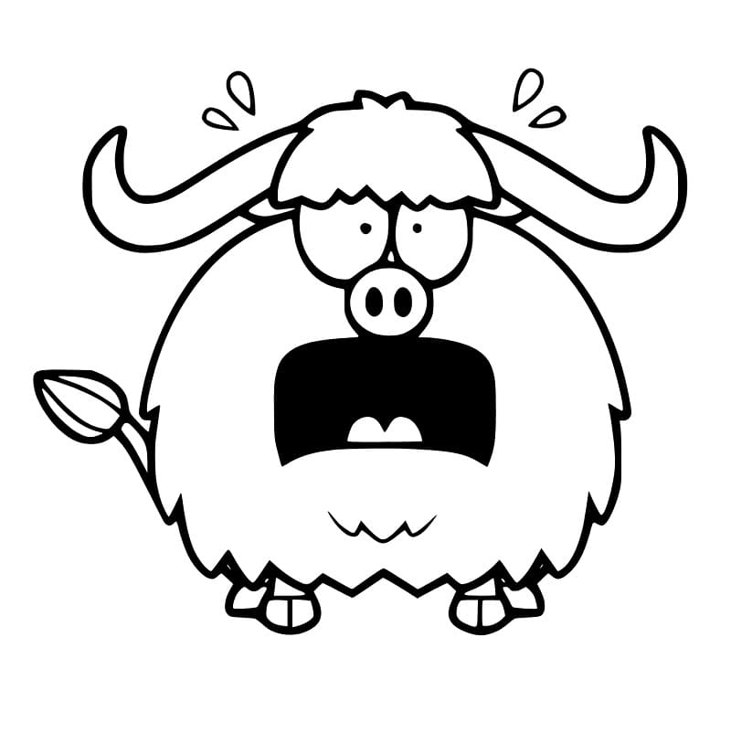 Very Funny Ox coloring page