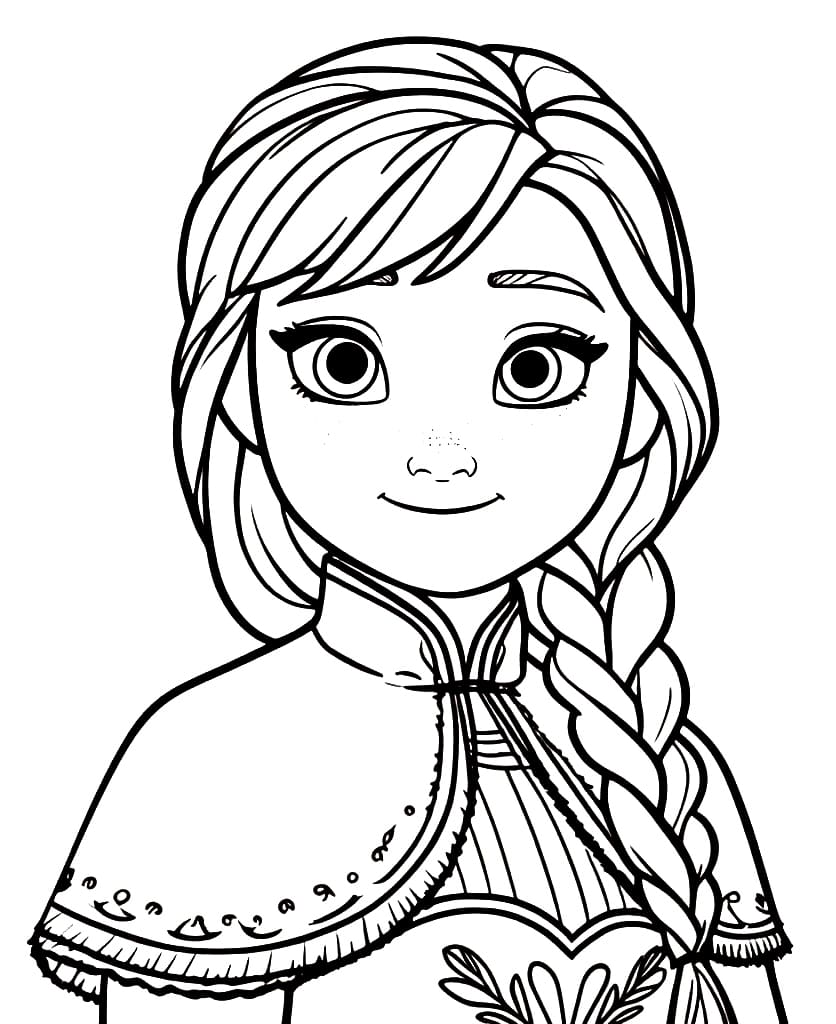 Very Lovely Anna coloring page - Download, Print or Color Online for Free