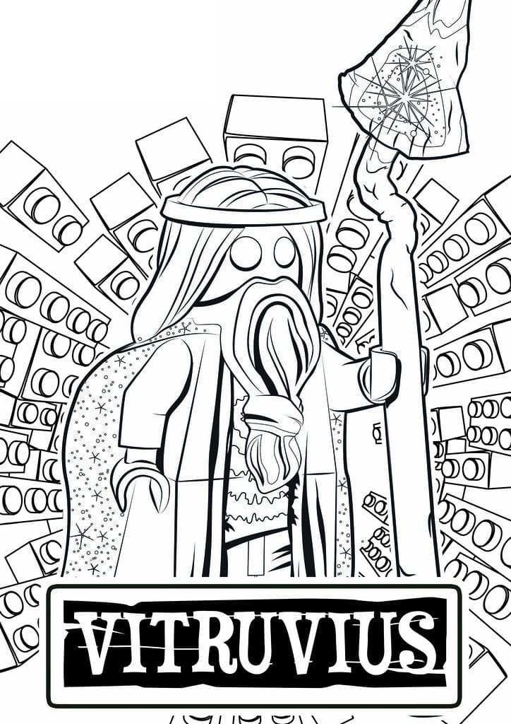 Vitruvius from Lego Movie coloring page