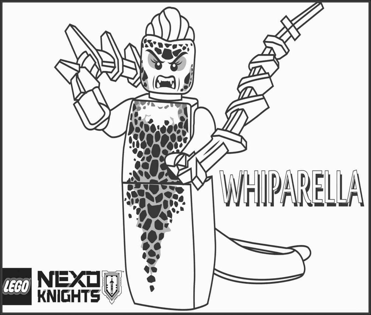 Whiparella from Lego Nexo Knights coloring page