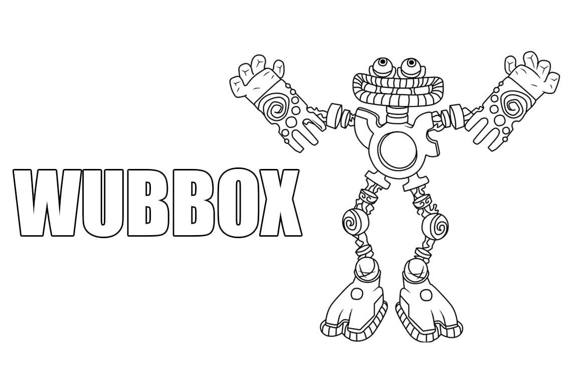 Wubbox from My Singing Monsters coloring page - Download, Print or ...