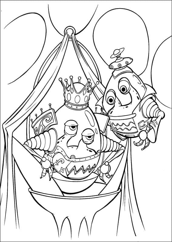 Yolkians from Jimmy Neutron coloring page