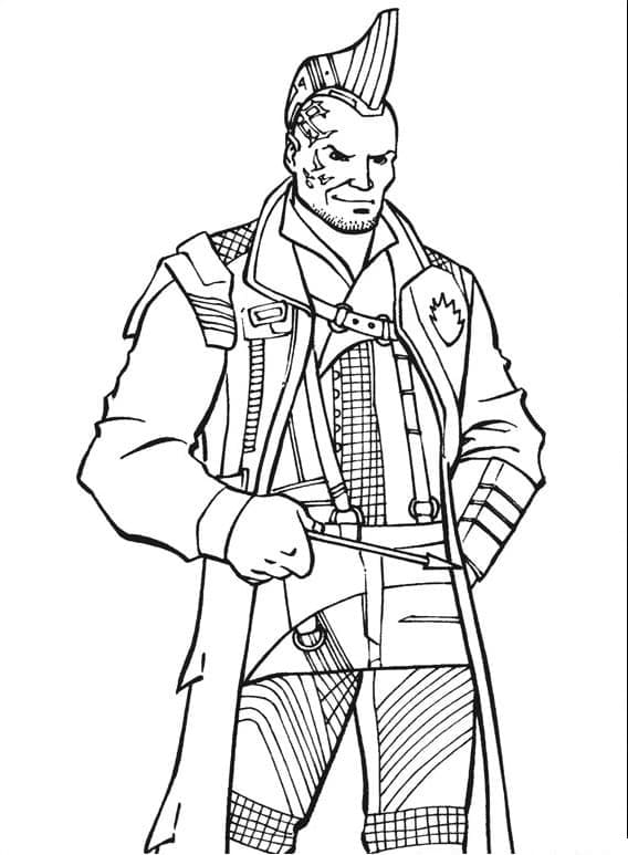 Yondu Udonta from Guardians of the Galaxy coloring page - Download ...