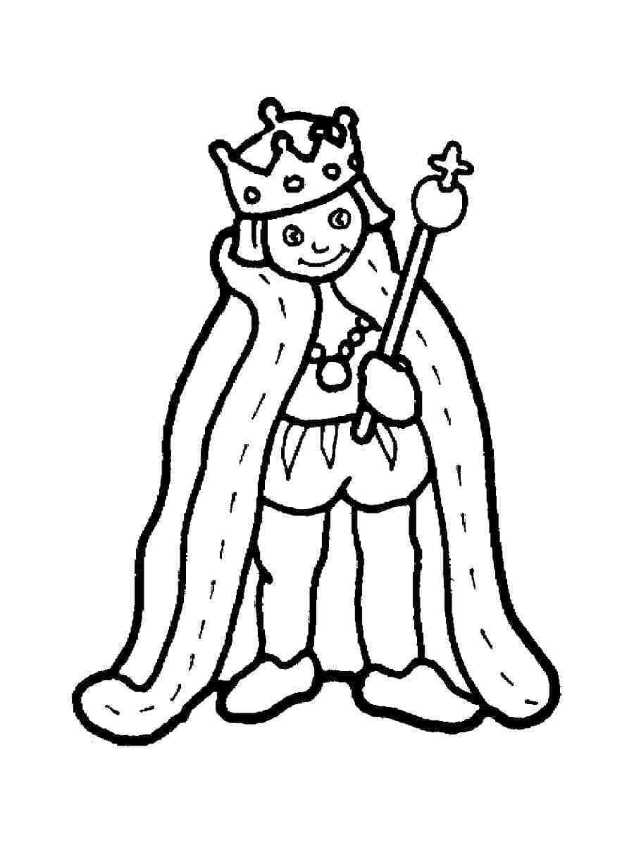 Young King coloring page