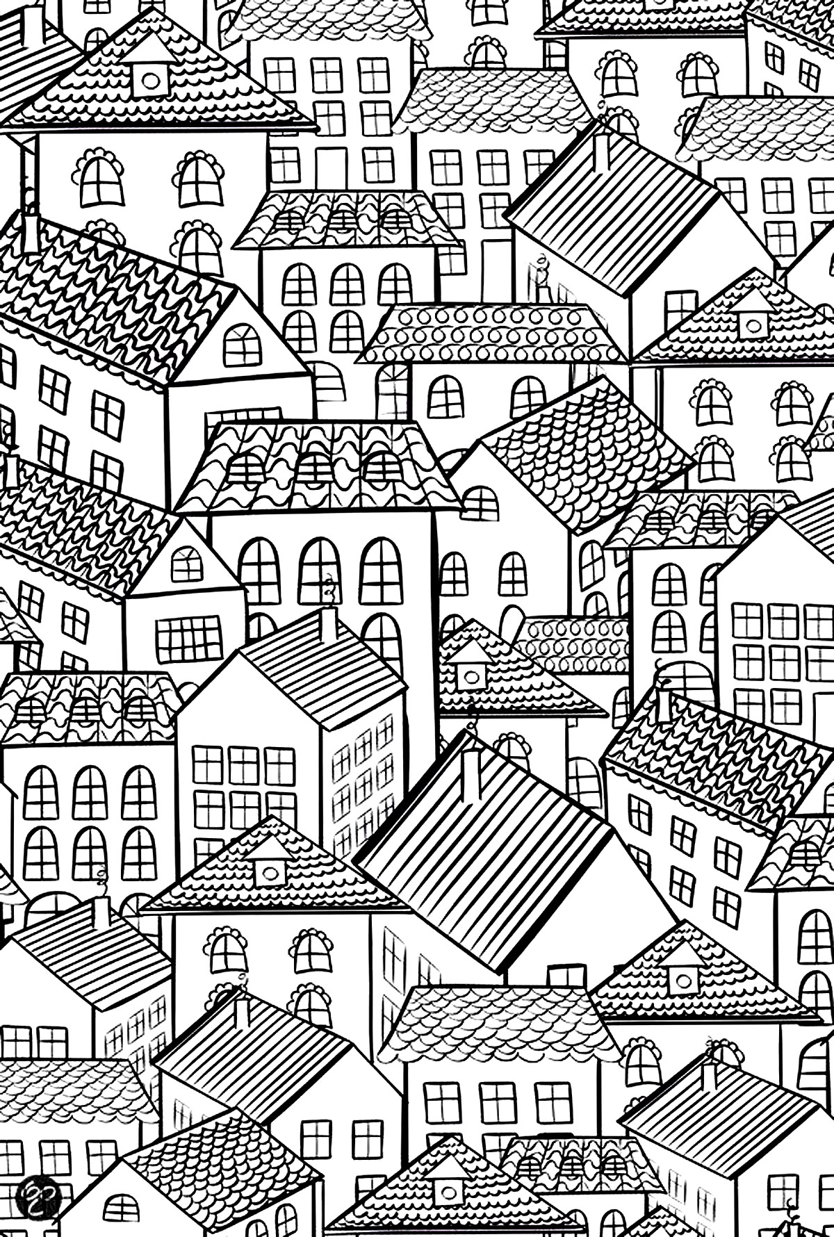 Good Village coloring page