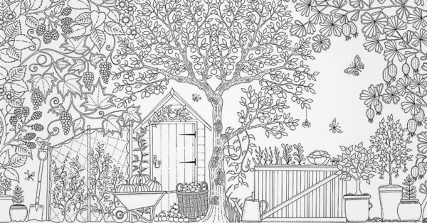 Harvesting coloring page