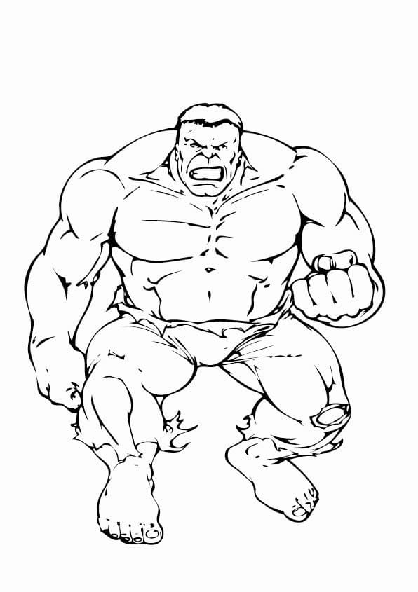 Hulk coloring page