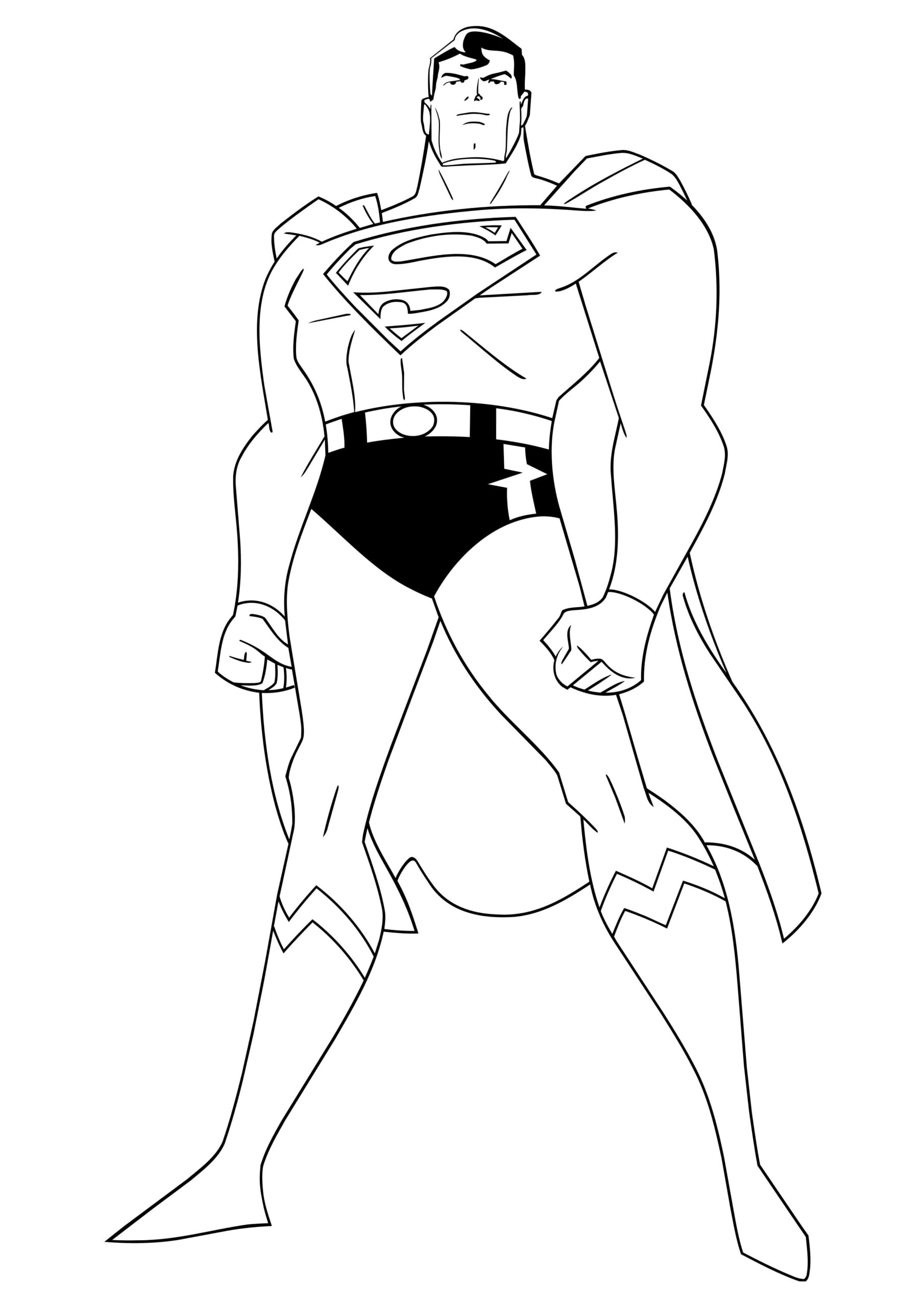 It’s Worth Noting That Superman has Amazing Muscles coloring page