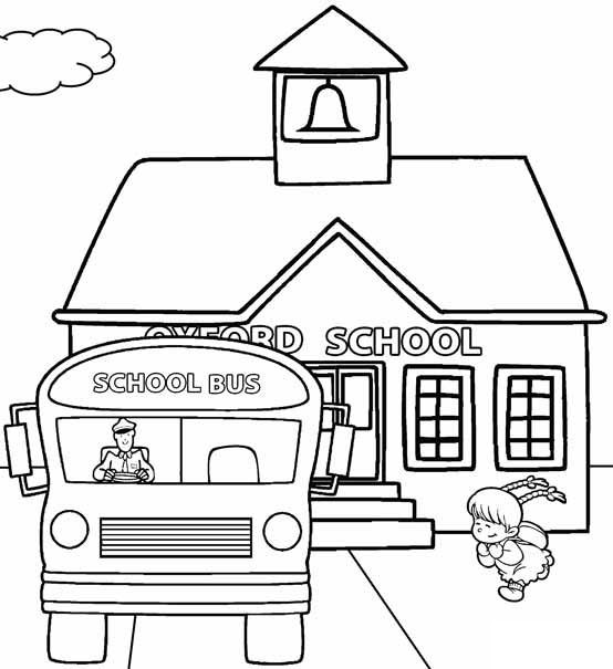 Little GIrl Go To School coloring page - Download, Print or Color ...
