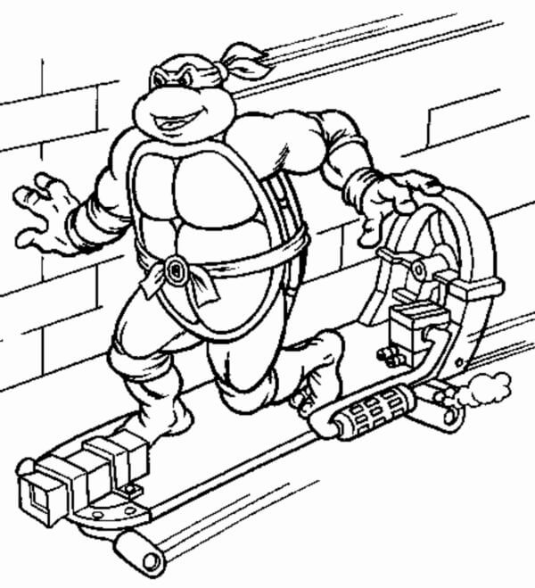 Michelangelo Controls Speed Skateboard