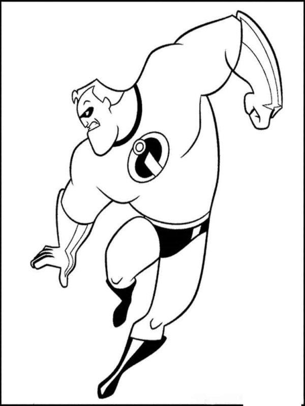 Mister Exceptional is Also a Superhero coloring page