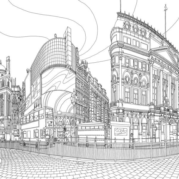 Modern Metropolis coloring page