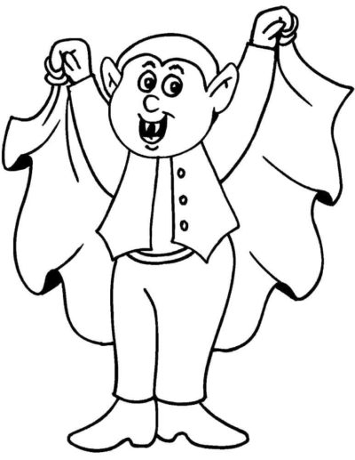 Nice Vampire coloring page