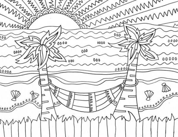 Paradisaic Delight coloring page