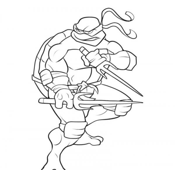 Rafael Was Initially Quick-Tempered coloring page