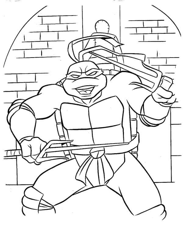 Rafael Will Not Allow The Enemy To Pass coloring page