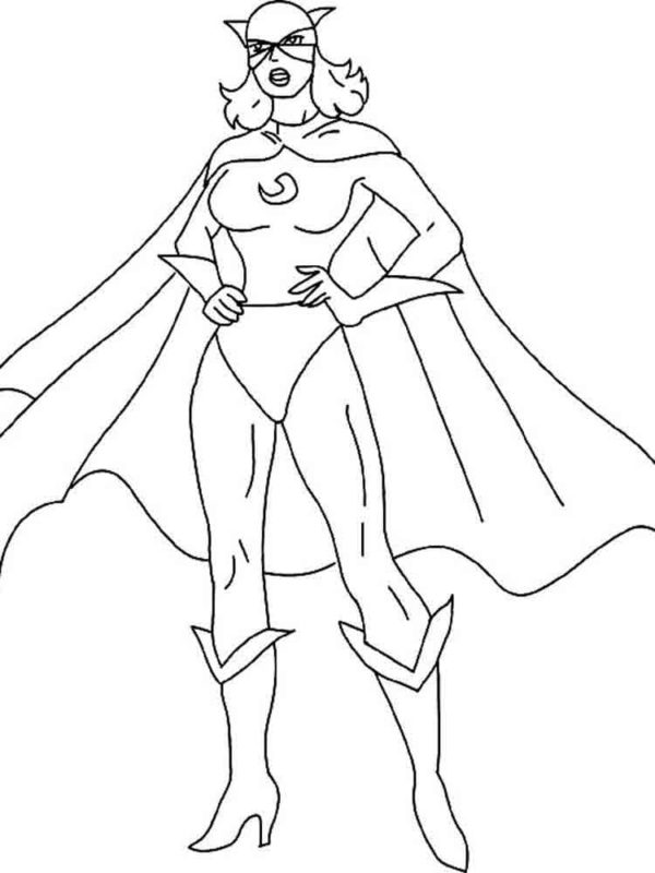 Sometimes Superpowers lie in Beauty coloring page