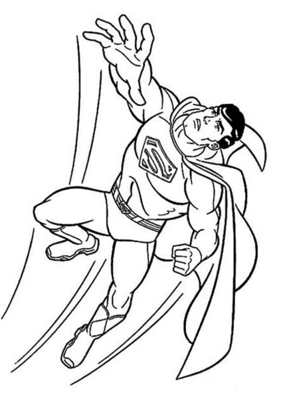 Superman coloring page