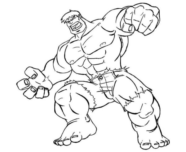 The Hulk is Immune to All Poisons coloring page