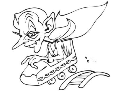 Vampire 1 coloring page