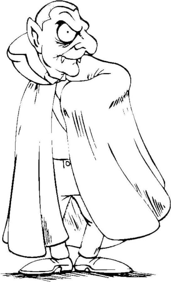 Vampire 4 coloring page