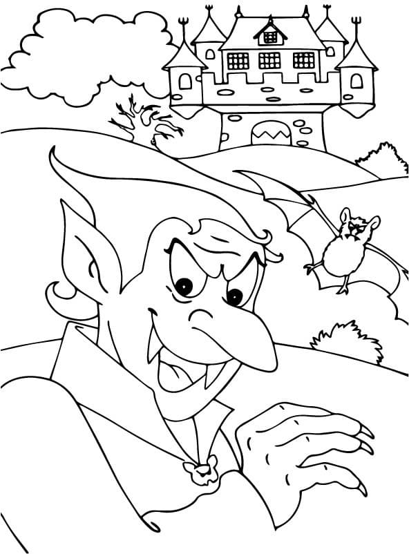 Vampire 6 coloring page