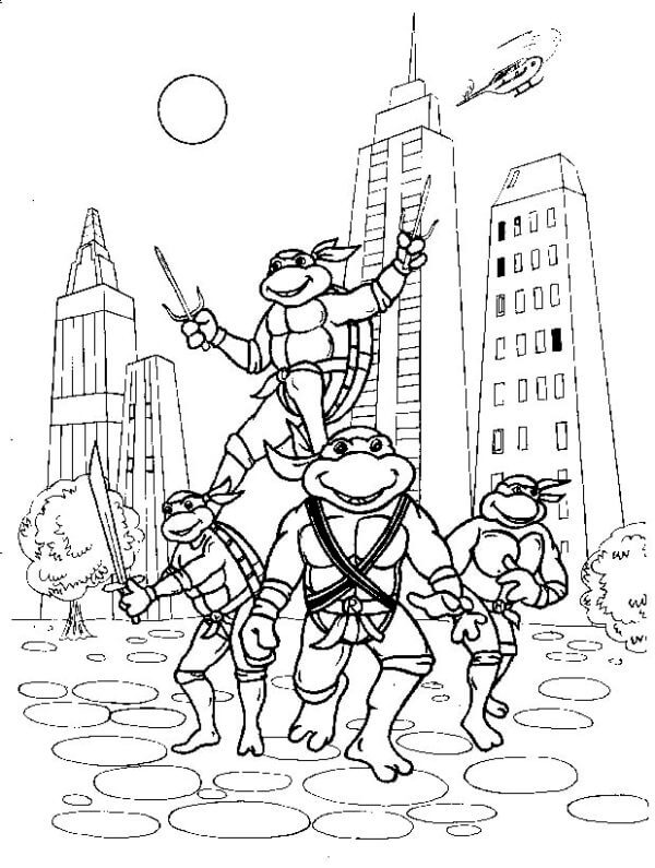 While These Guys Are Here, New York is Safe coloring page