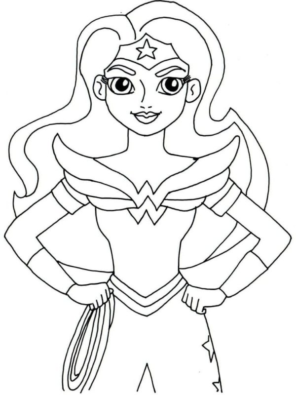 Wonder Woman Possesses Immortality coloring page