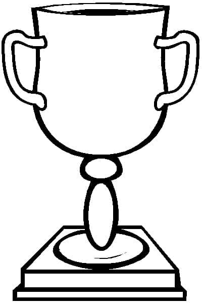 A Trophy coloring page