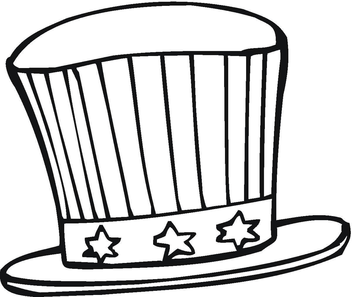 American Top Hat coloring page - Download, Print or Color Online for Free