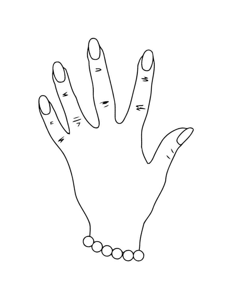 Nail coloring pages