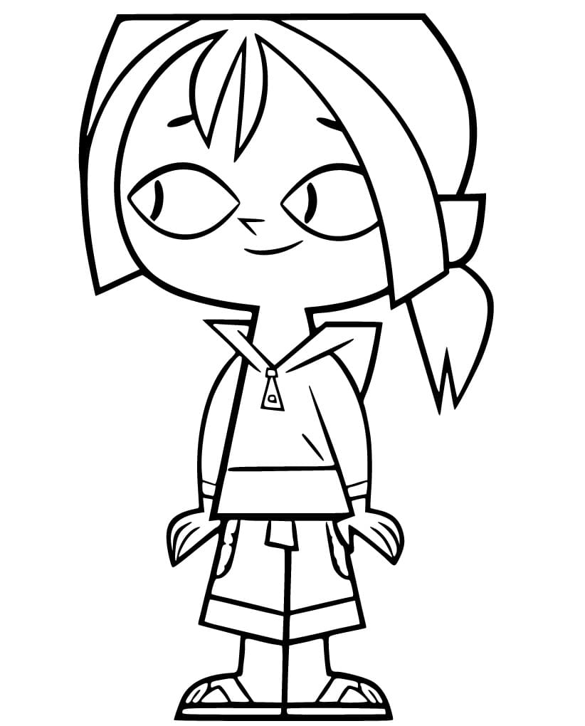 Bridgette in Total DramaRama coloring page