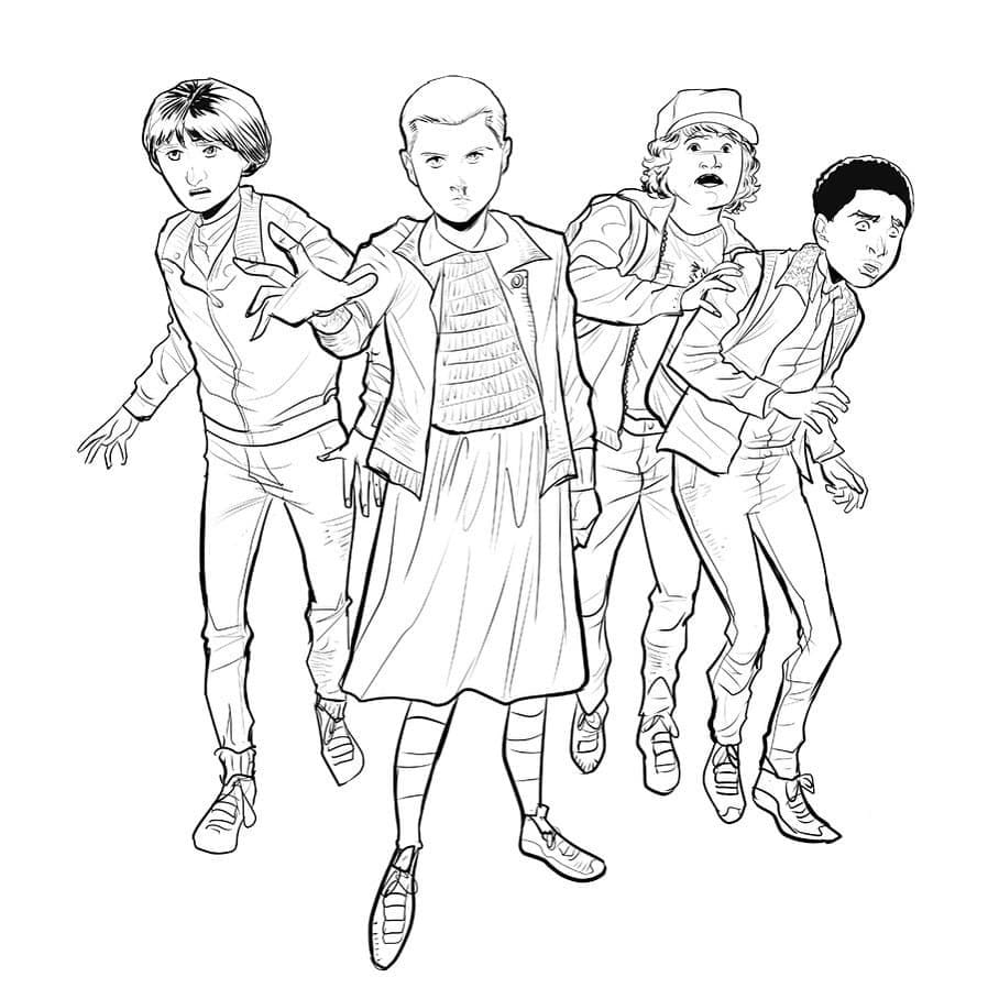 Characters from Stranger Things