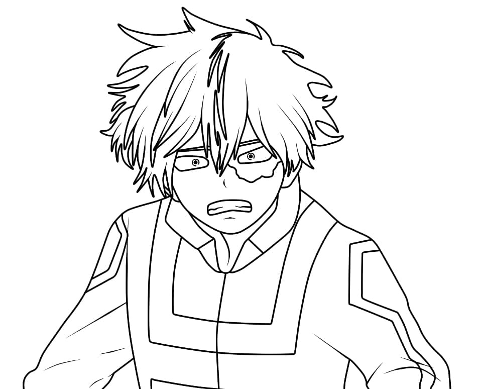 Crying Shoto Todoroki coloring page - Download, Print or Color Online ...