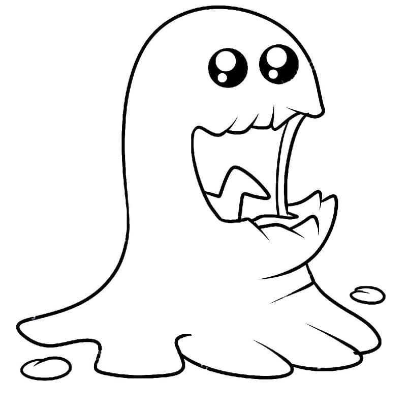 Cute Slime Coloring Page - Get Coloring Pages