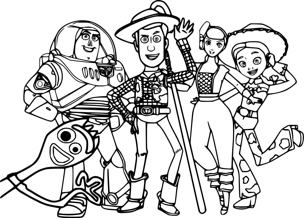 Toy Story 4 coloring pages - ColoringLib