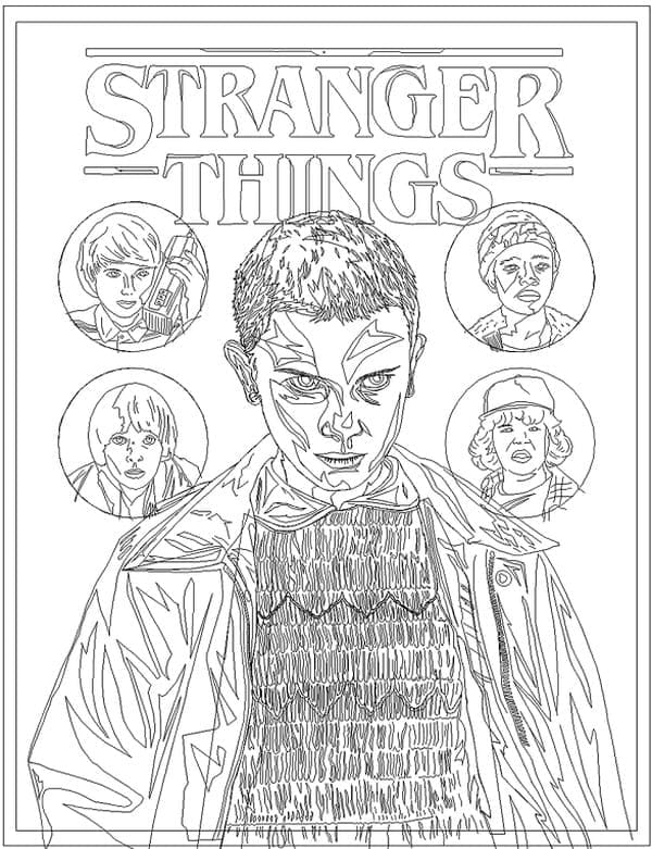 Drawing of Stranger Things