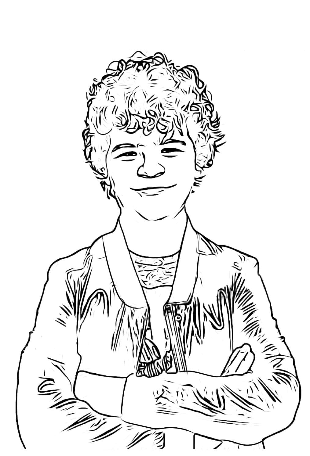 Dustin Henderson coloring page - Download, Print or Color Online for Free