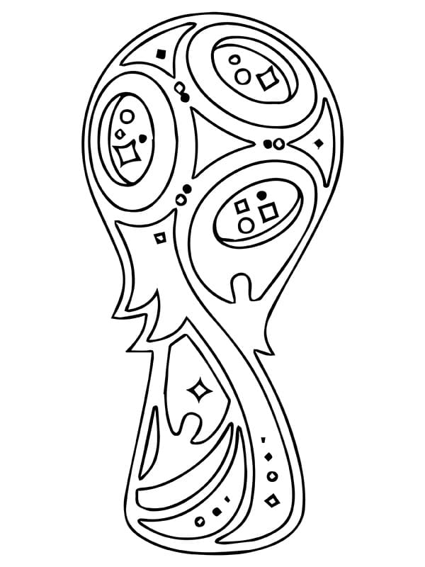 Football Trophy coloring page