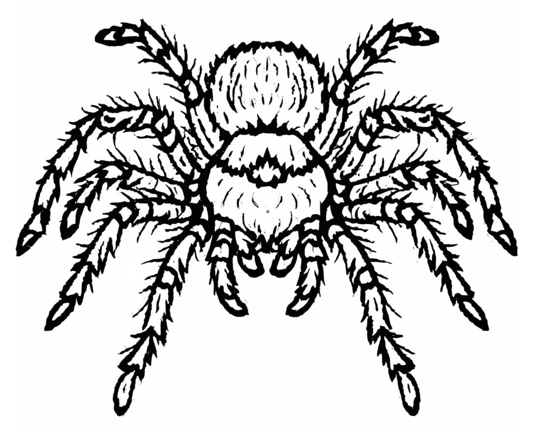 Free Drawing of Tarantula Spider coloring page - Download, Print or ...