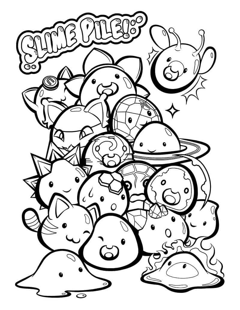 Ugly Slime coloring page - Download, Print or Color Online for Free