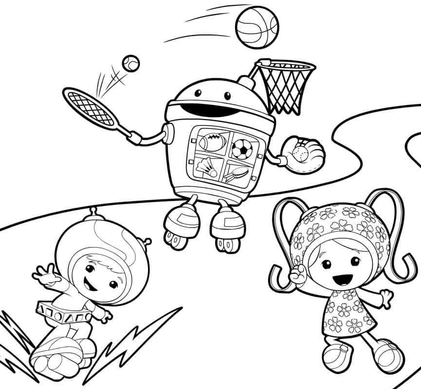 Free Printable Team Umizoomi coloring page